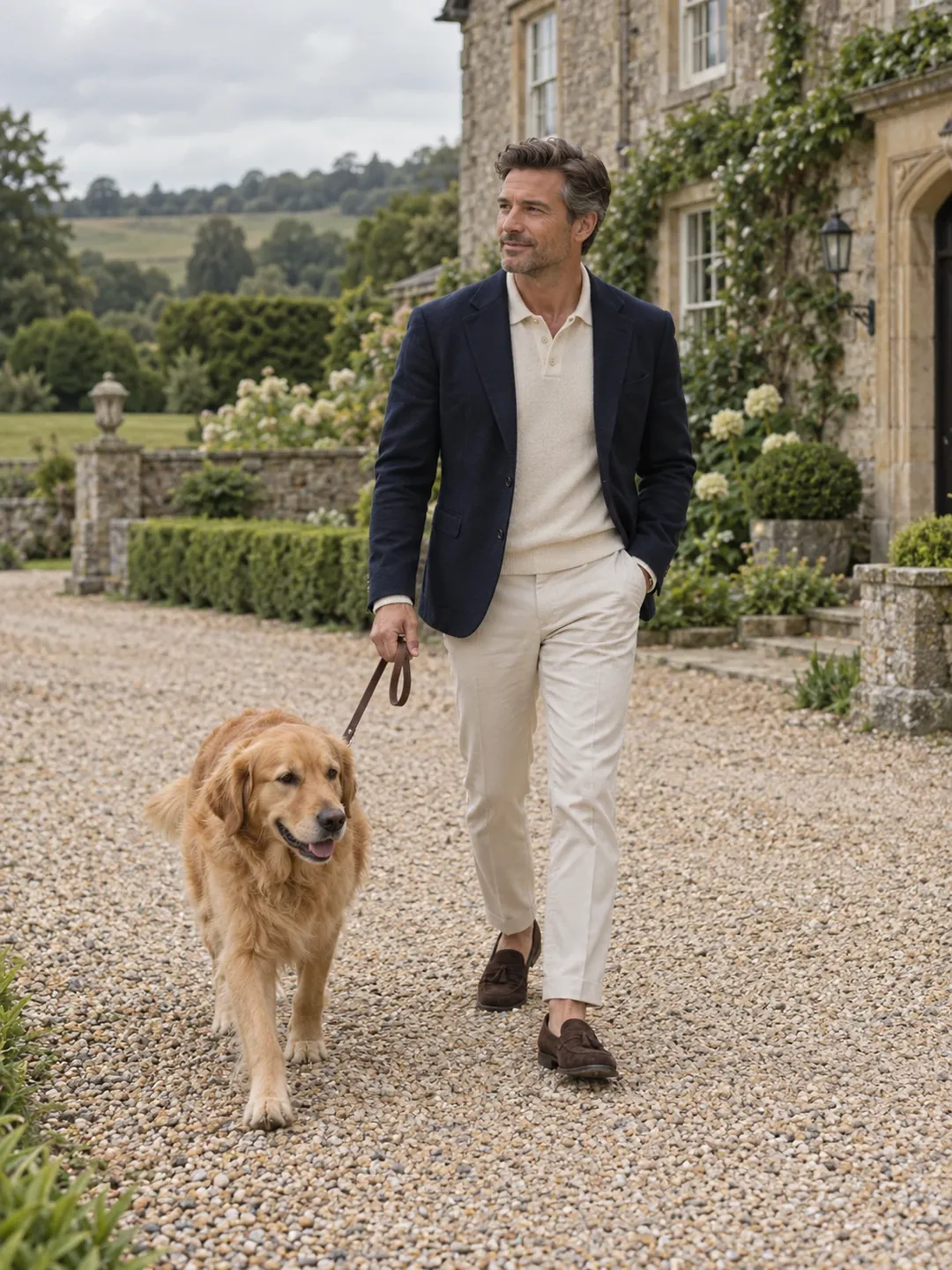 Old money countryside estate AI photoshoot