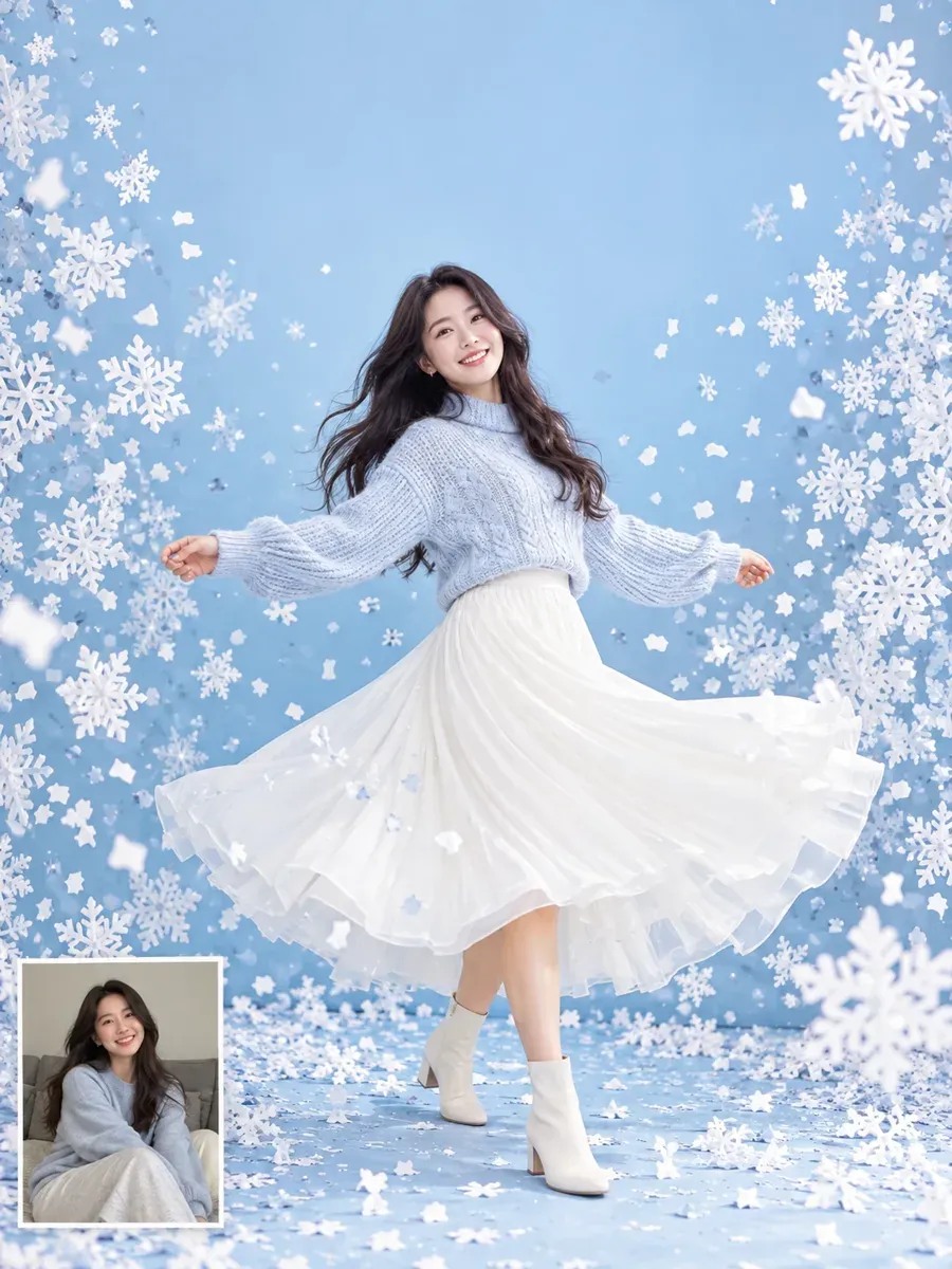 Christmas card prompt result: Snowflake Confetti Card