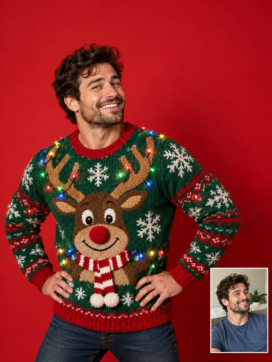 Christmas card prompt result: Ugly Sweater Card