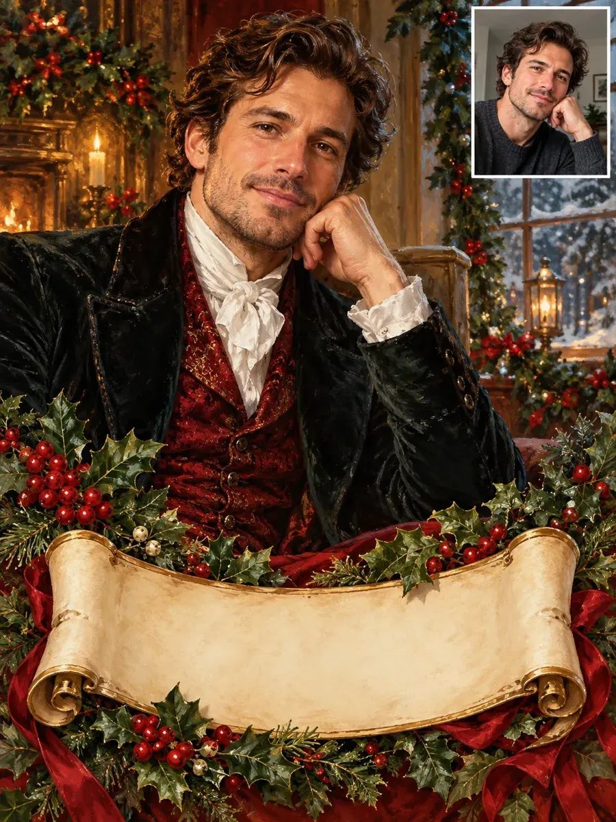 Christmas card prompt result: Victorian Illustrated Card